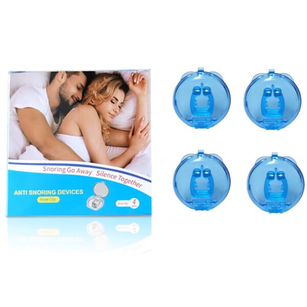 Silicone Nose Clip Magnetic Anti-Snore Device with Case