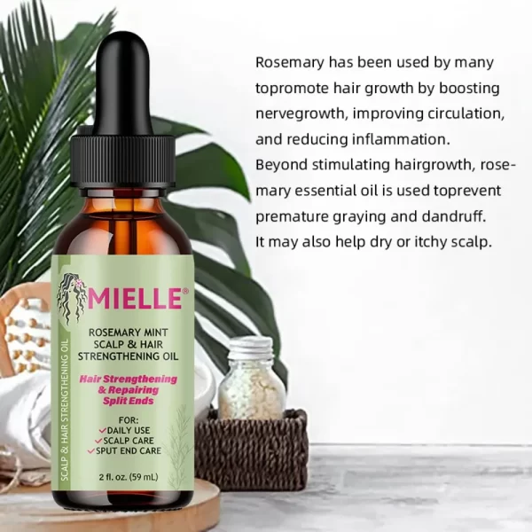 Rosemary Mint Scalp and Hair Strengthening Oil - Image 6