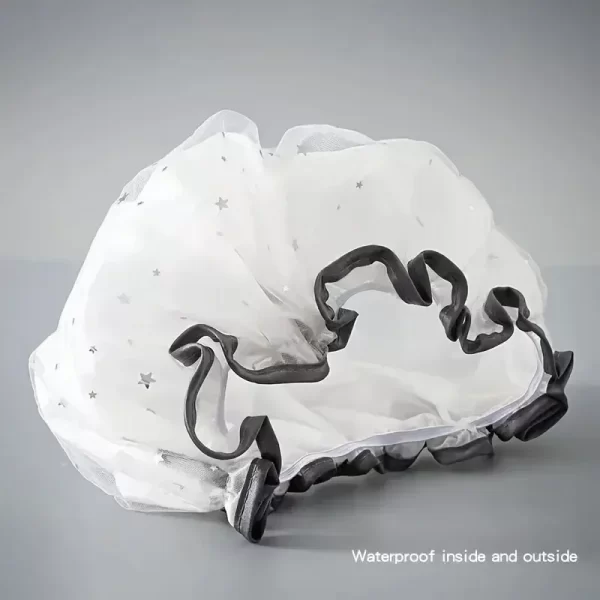 Waterproof Double-Layer Shower Cap