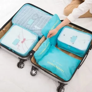 6-piece Large Size Portable Travel Makeup Organiser