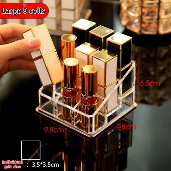 24/9 Grid Display Box Acrylic Makeup Organizer