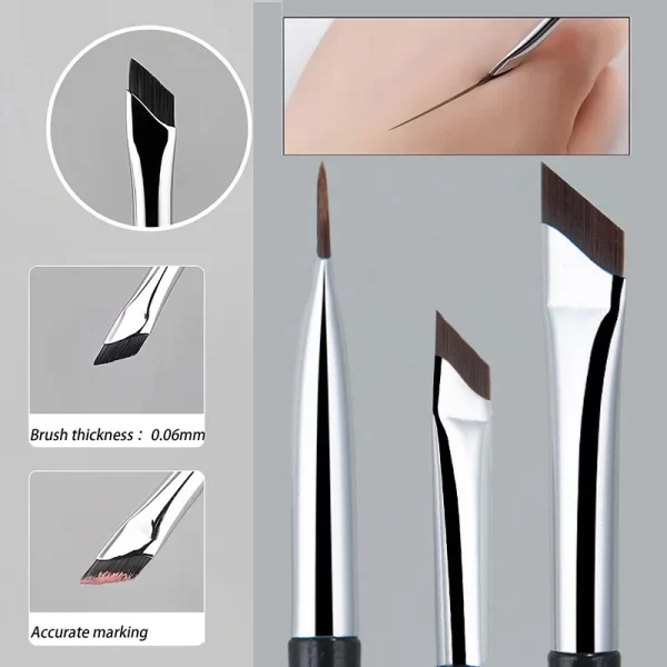 Ultra Thin Fine Angle Flat Blade Eyeliner Brush