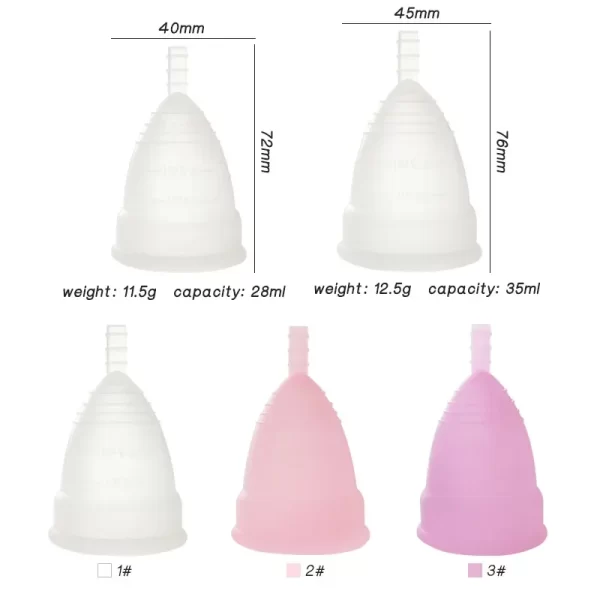 Reusable Silicone Sterilization Menstrual Cup Kit