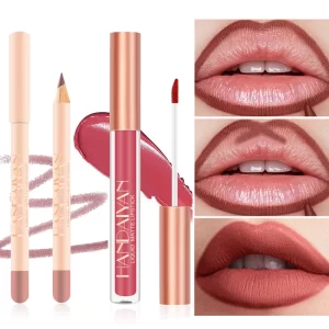 Waterproof Matte Liquid Lipstick Lip Liner Lip Goss Set