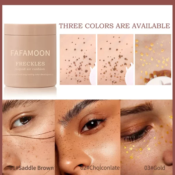 Waterproof Lifelike Liquid Air Cushion Freckle Face Body Kit