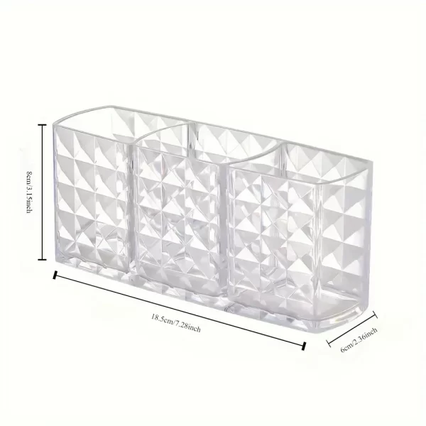 Clear Acrylic Cosmetic Brush Holder Makeup Organizer