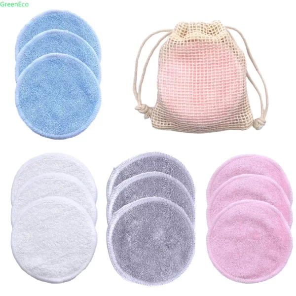 Makeup Reusable Washable Round Bamboo Fibre Pads