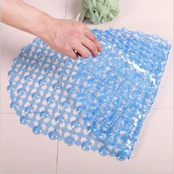 PVC Soft Shower Anti-Slip Bath Mat with Suction Cups