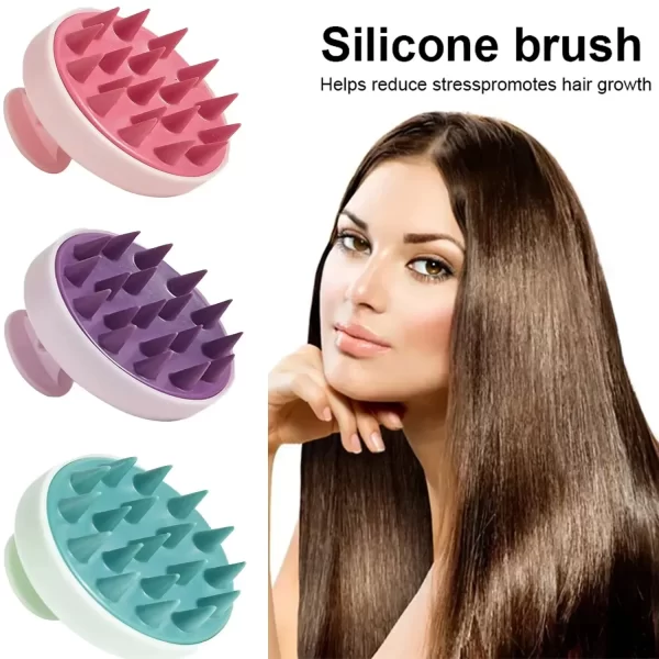 Silicone Shampoo Scalp Massage Brush