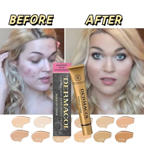 High Covering Waterproof Foundation Hypoallergenic Concealer Makeup