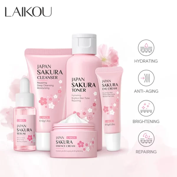 Japan Sakura Skin Care 5pcs Set