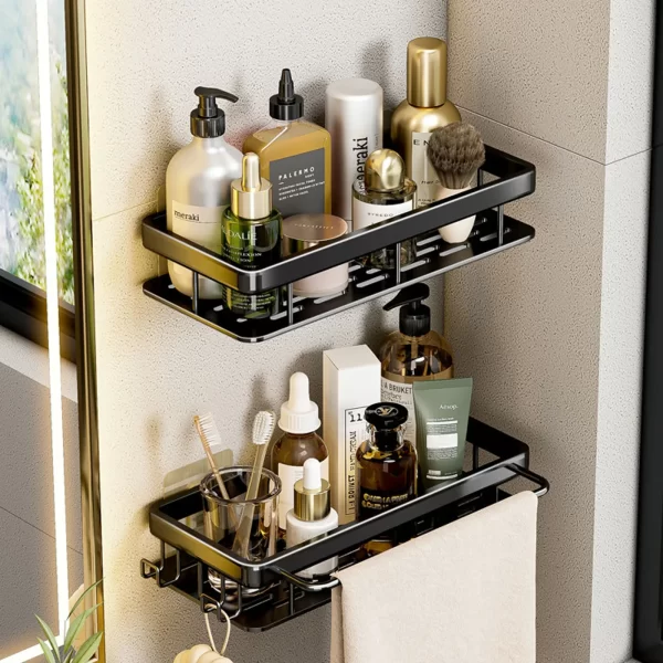 Bathroom/Toilet/Kitchen Wall Mounted Shelf Accessories No Drilling