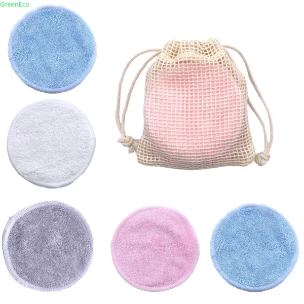 Makeup Reusable Washable Round Bamboo Fibre Pads