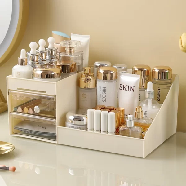 Transparent Plastic Drawer Style Makeup Organizer