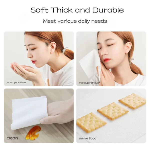 Disposable Cotton Facial Cleansing Makeup Remover Wipes