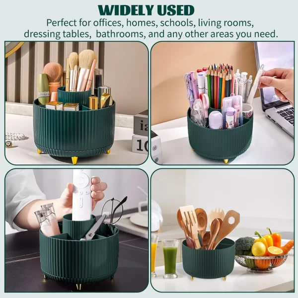 Multi-Functional 5-Slot 360° Rotating Makeup Organizer