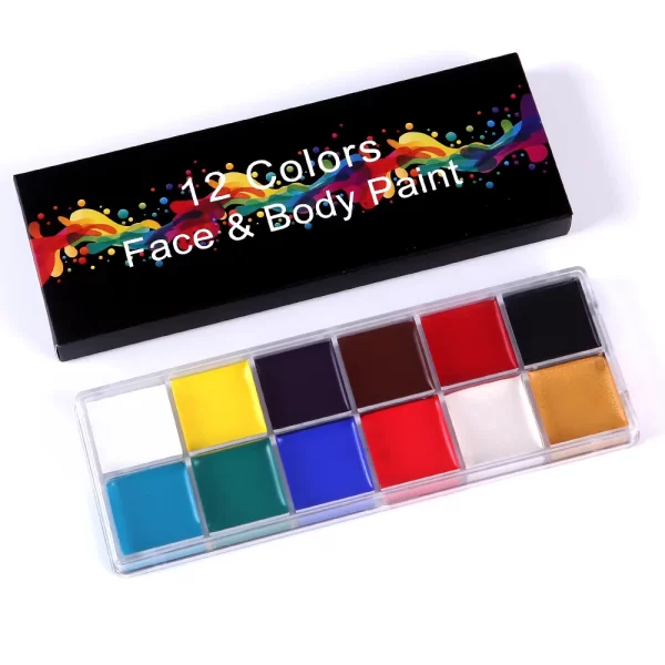 12 Colours Face and Body Paint