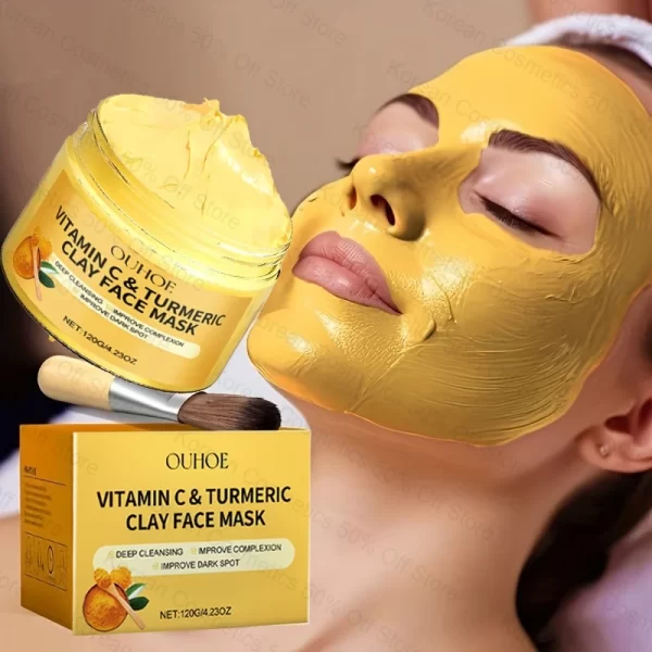 Vitamin C and Turmeric Clay Face Mask