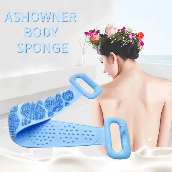 Silicone Body Scrubber Back Exfoliating Sponge