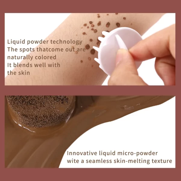 Waterproof Lifelike Liquid Air Cushion Freckle Face Body Kit