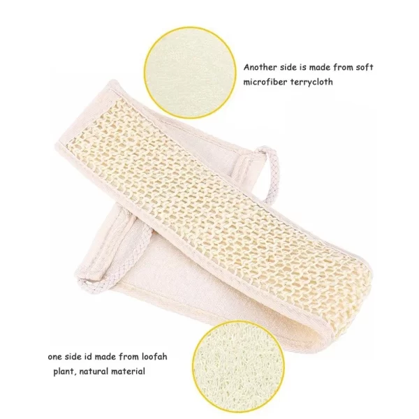 Unisex Soft Back Strap Exfoliating Loofah