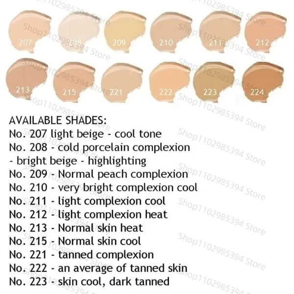 High Covering Waterproof Foundation Hypoallergenic Concealer Makeup