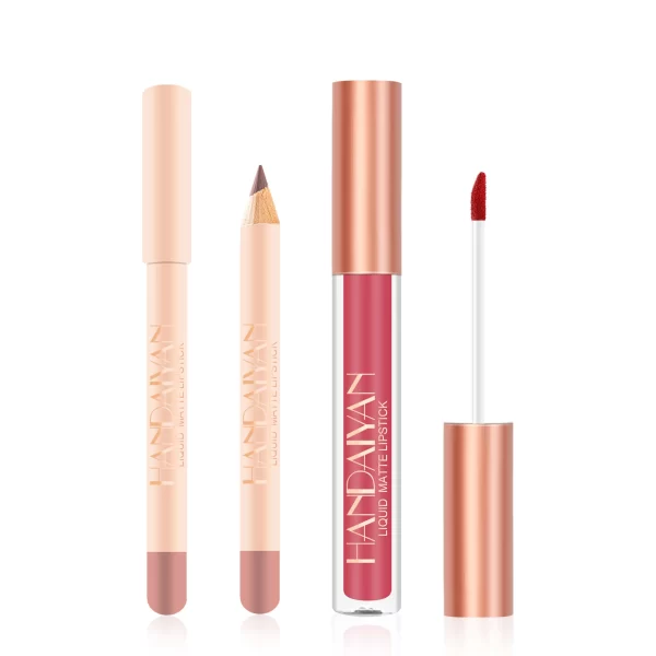 Waterproof Matte Liquid Lipstick Lip Liner Lip Goss Set