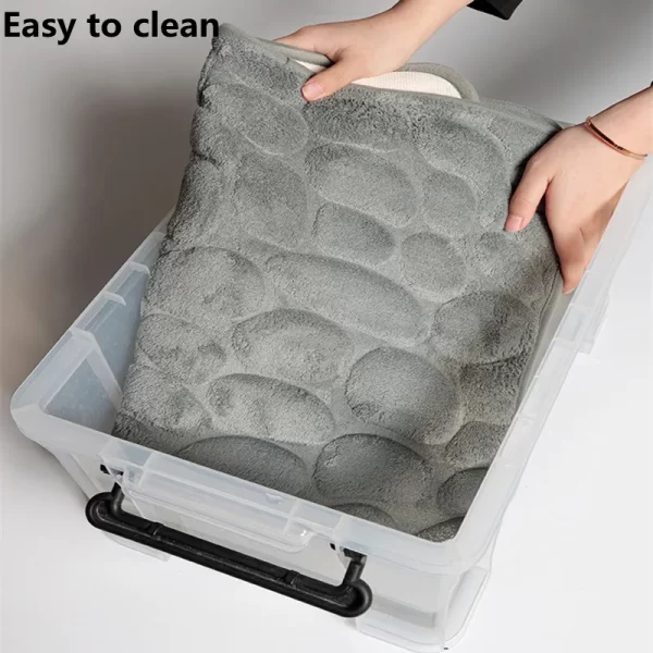 Set of 3 Soft Absorbent Non-Slip Bathroom Bath Mats