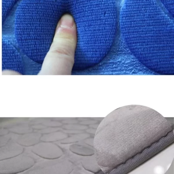 Set of 3 Soft Absorbent Non-Slip Bathroom Bath Mats