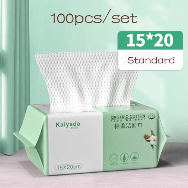 Disposable Cotton Facial Cleansing Makeup Remover Wipes