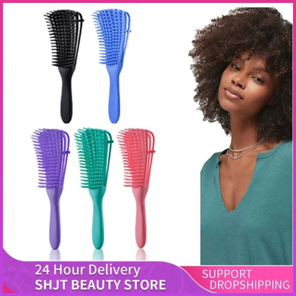 Detangling Hair Comb for Curly Thick Hair