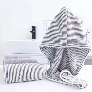 Absorbing Bamboo Charcoal Dry Hair Towel