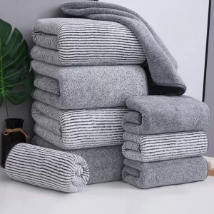 Absorbent Quick Drying Bamboo Charcoal Fibre Bath Towel