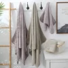 Absorbent Quick-Drying Striped Bamboo Hand Towel
