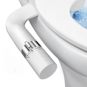 Non-Electric Adjustable Water Pressure Dual Nozzle Bidet