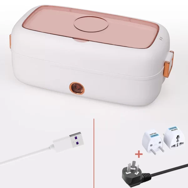 USB Portable Electric Stainless Steel Heated Lunch Box