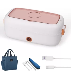 USB Portable Electric Stainless Steel Heated Lunch Box