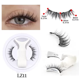 Reusable Natural Fluffy Faux Mink False Magnetic Eyelashes
