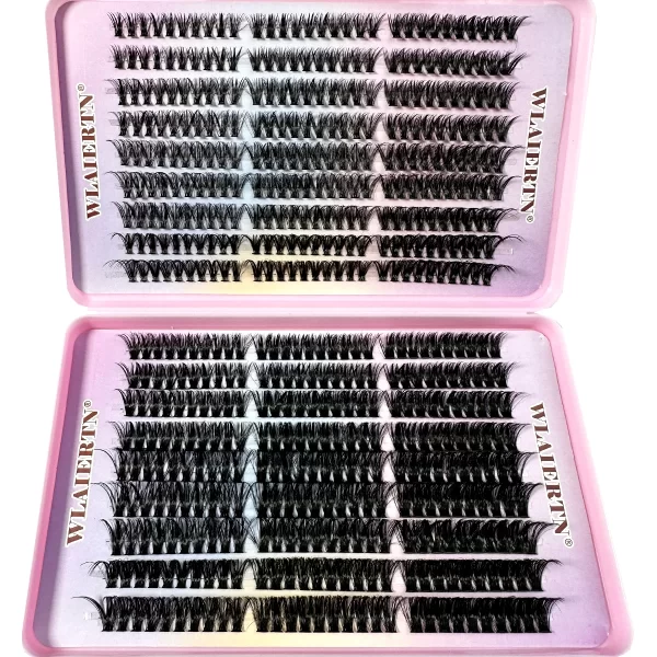 Faux Mink Natural Eyelash Extensions 540Cluster C Curled 9-16mm Mixed