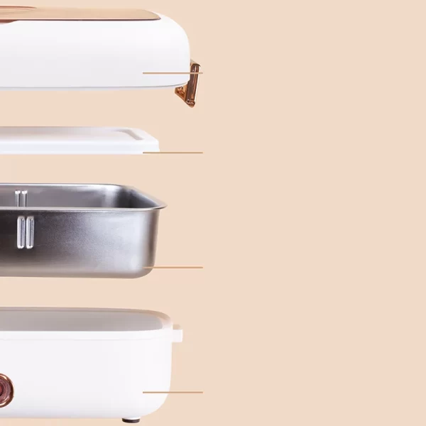 USB Portable Electric Stainless Steel Heated Lunch Box