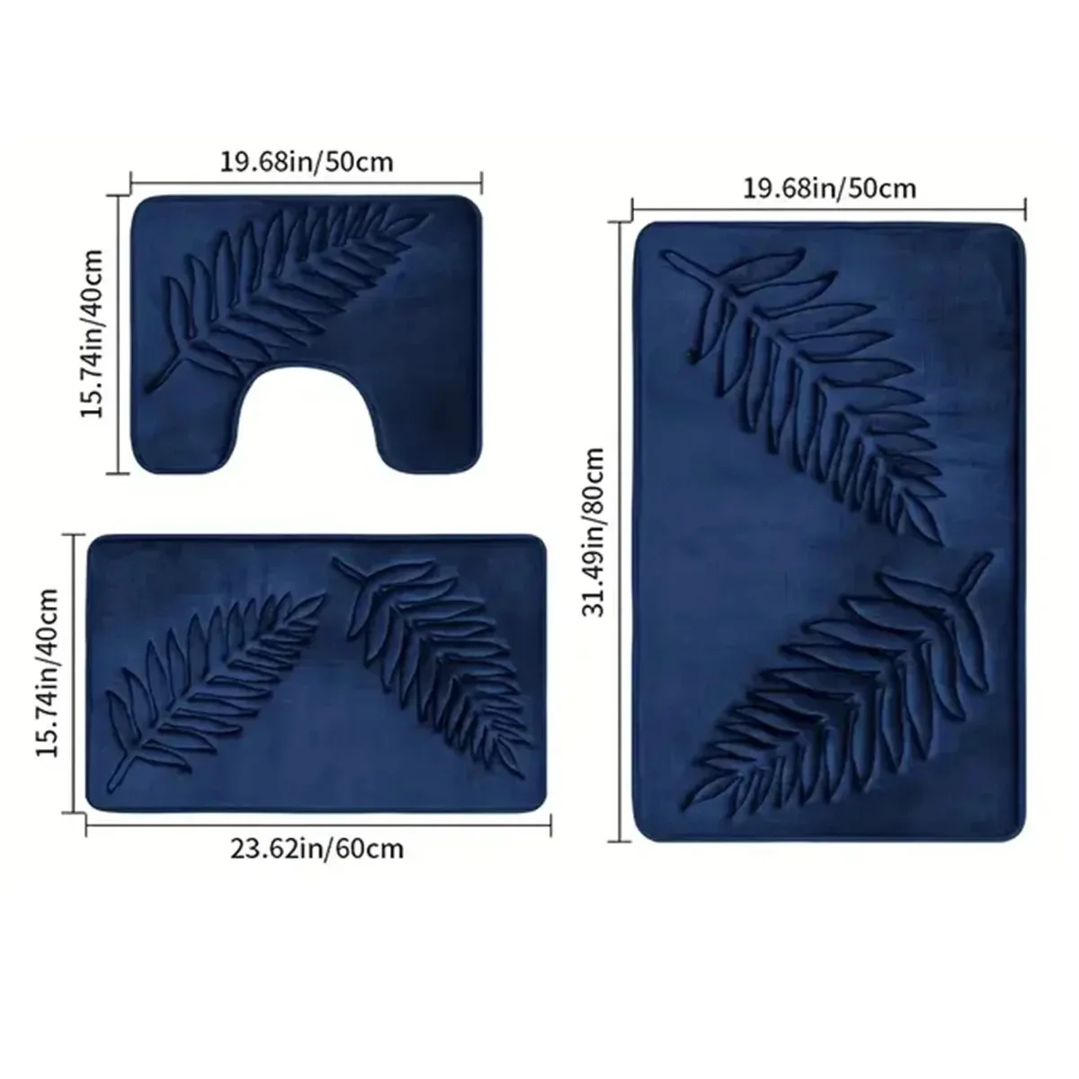 Ultra Soft Plush Non-Slip Memory Foam Bath Mat